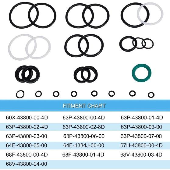 115225FS Seal Kit Trim/Tilt Cap & Cylinder O-Ring for Yamaha 1997-Up 115HP 150HP 175HP 200HP (Some 225HP 250HP) For Showa Suzuki