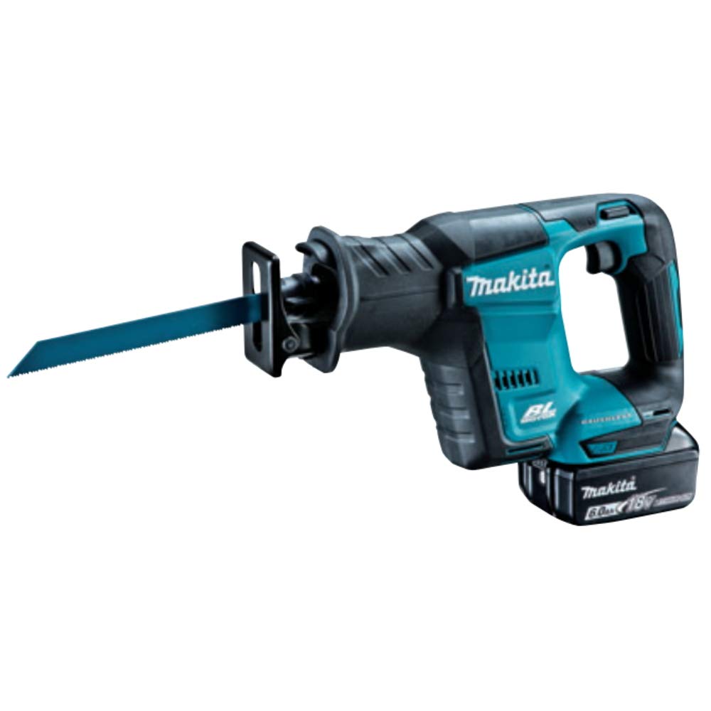 Аккумуляторная сабельная пила Makita 18В 6Ач 2 шт. и JR188DRGX (В комплекте: Батарейки, Зарядное устройство, Чехол)