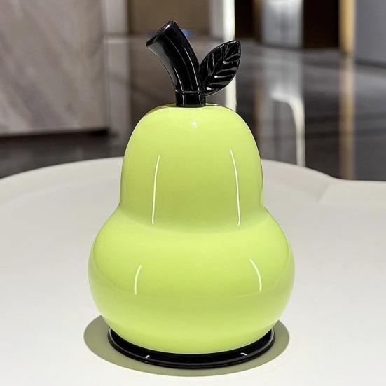 Pear Shaped Toothpick Holder, Large Capacity Covered Toothpick Storage Box, Kitchen Toothpick Dispenser Container with Dust-Proof Lid