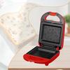 Sandwich Maker EU Plug Convenient Compact Panini Machine for Egg Office Home Red