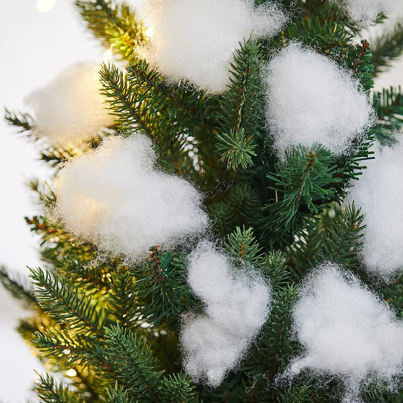 Рождественская атмосфера Имитация белого снега Украшение торгового центра Отель Хлопковая декорация сцены