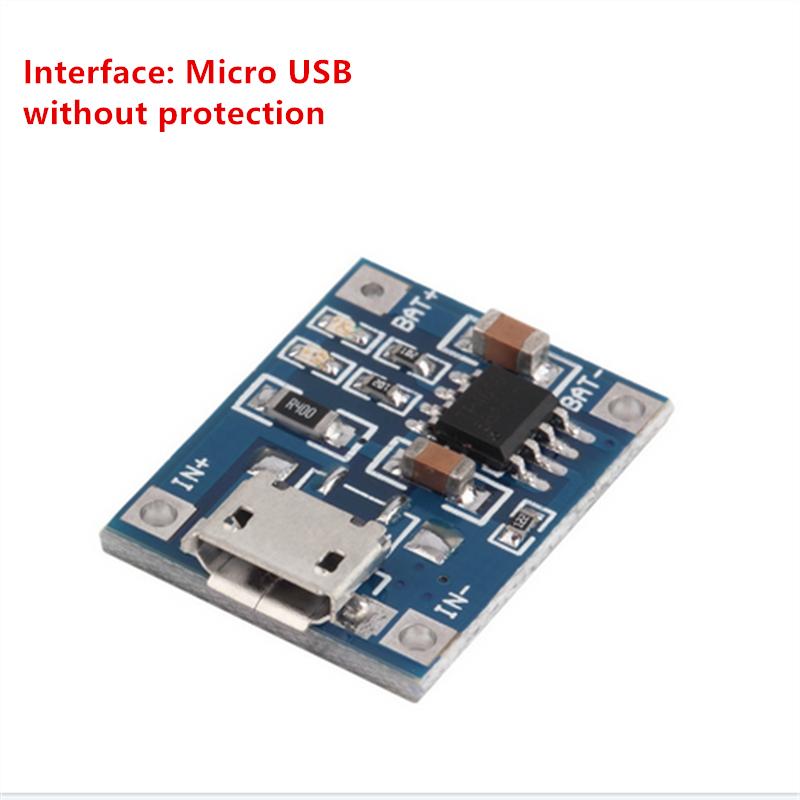 Mini Micro Type-c USB 5V 1A 18650 TP4056 Литиевые батареи Модуль зарядного устройства Зарядная плата с защитой Двойные функции 1A Li-ion