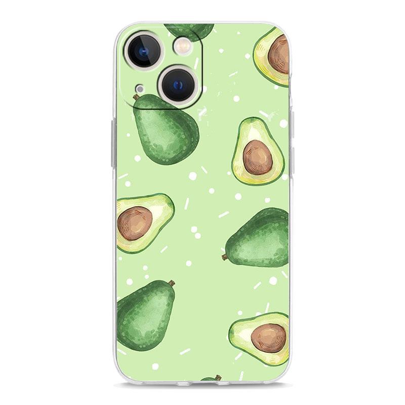 Чехол для телефона iPhone 17 Air Cases iPhone 16 15 12 13 14 Pro Max SE 7 8 Plus iPhone11 Прозрачный чехол Фруктовый сок Цветочный узор