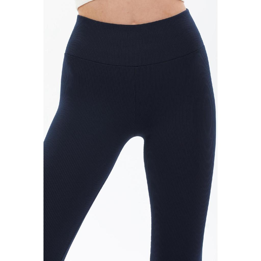 Индиго Индиго Индиго Трикотажные колготки в рубчик с завышенной талией и эластичной резинкой на талии