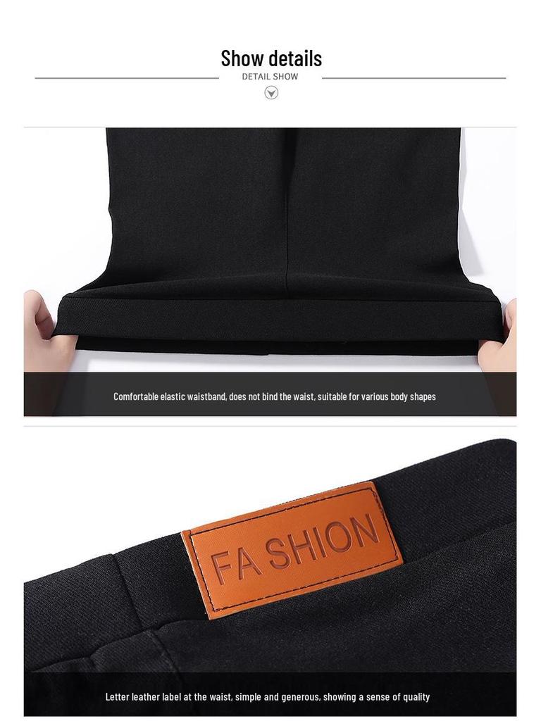 Базовые черные брюки-карандаш большого размера, стройнящие: Тонкая верхняя одежда на весну/осень, леггинсы для женщин