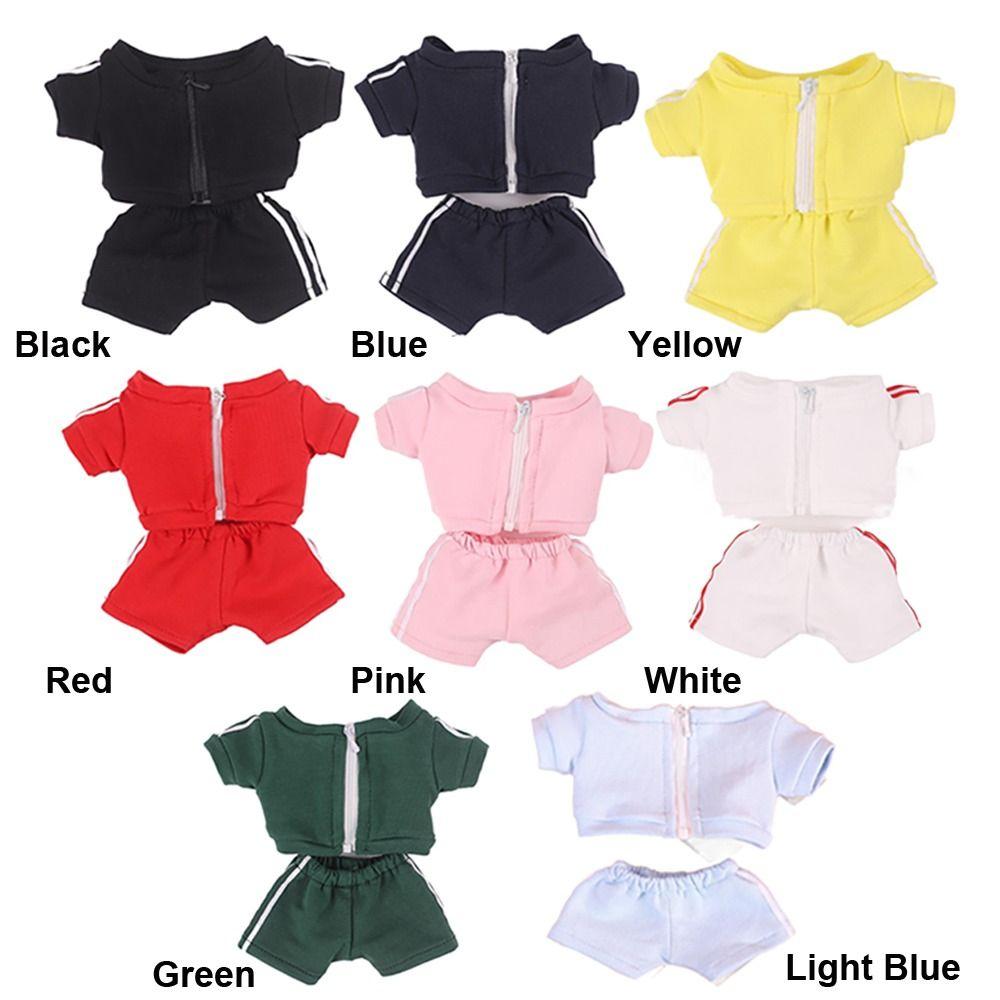 Dressing Game Cotton Stuffed Mini Sports Suit 20CM Doll Sportswear Dolls Clothes Topcoat Trousers