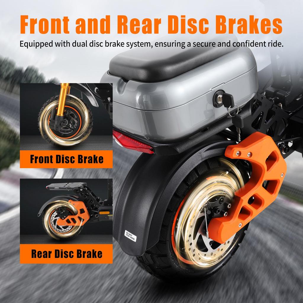 Электросамокат Twofish V5 Max 1000W Мотор 48V18Ah Батарея 45км/ч Макс. скорость 45км Макс. пробег