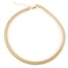 1pc Titanium Steel Exaggerated Threaded Elastic Metal Necklace Choker