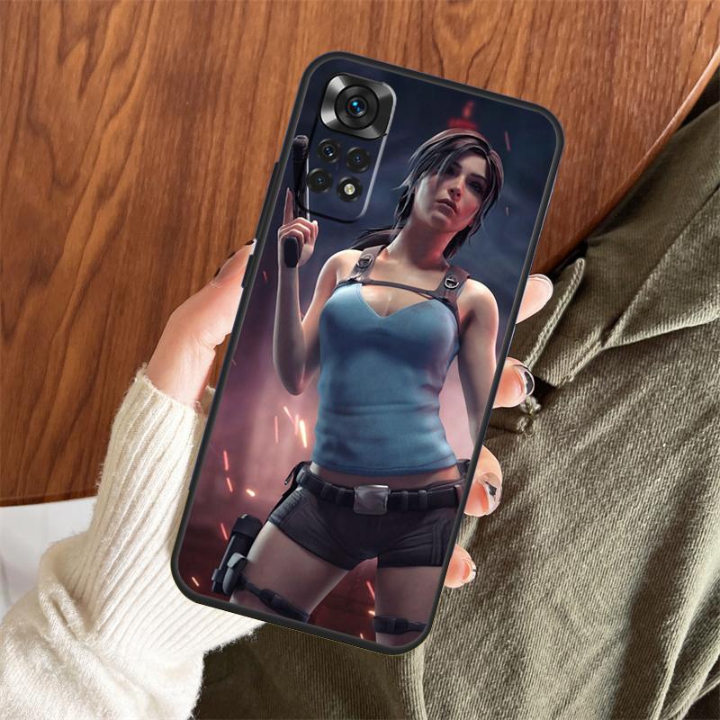 Чехол Lara Croft Tomb Raider для Xiaomi Redmi Note 14 Pro 13 12 11 10 15 Pro Plus Redmi 13 C 15 10C 12C 14C 15C