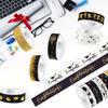 12pcs/set Adhesive Tape School Graduation Party Scrapbook DIY Material Scrapbooking Materials 15mmx5m