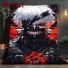 Ken Kaneki 2D Flat Pattern Flannel Blanket High Quality All Seasons Warmth and Comfort Perfect for Christmas Gifts.SMT0917557