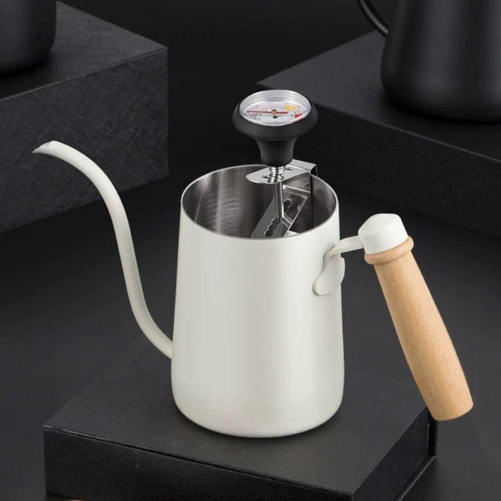 Stainless Steel Coffee Temperature Meter Clip-on Coffee Heat Measuring Tools  Home