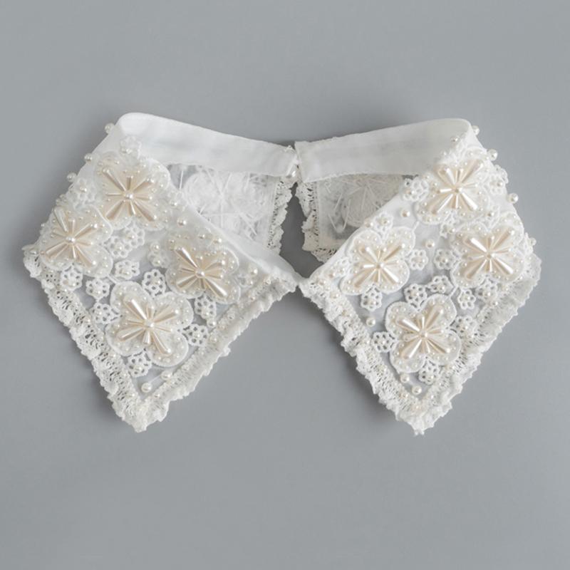 Pearl Fake Collar Lacklace Stand Beads Detachable Collar Fake Women for Party Bride Dress Decorate False Collar Nep Kraagie