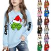 Boys Girls Child Fashion Daily Versatile Casual Crewneck Sweatshirts Daily Long Sleeve Patchwork Top Sweatshirts