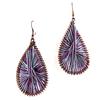 [B8365] — Серьги «Павлины» фиолетово-фиолетового цвета.