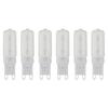 Лампочка G9 с регулируемой яркостью, защита глаз, 32 светодиода, 7 Вт, маленькие лампочки для потолочного светильника люстры, 6 шт.