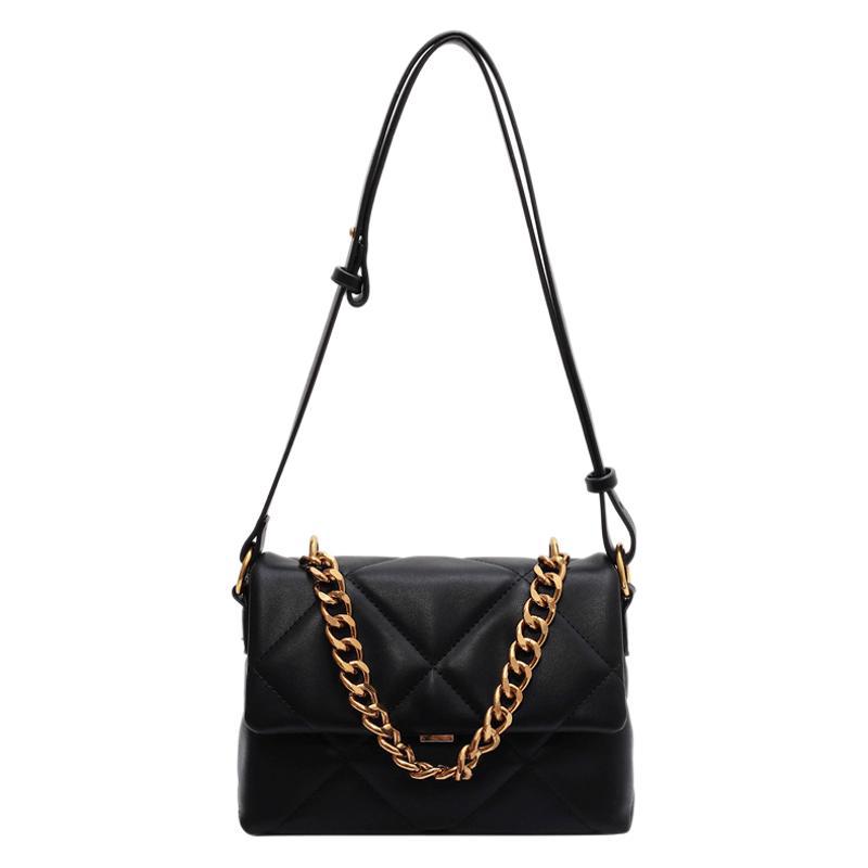 Textured Small Bag 2025 New Fashion Chain Bag Shoulder Bag Women's Messenger Versatile Small Square Bag