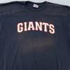 Выцветшая винтажная футболка San Francisco Giants Majestic Мужская XL Черная Бейсбольная футболка MLB