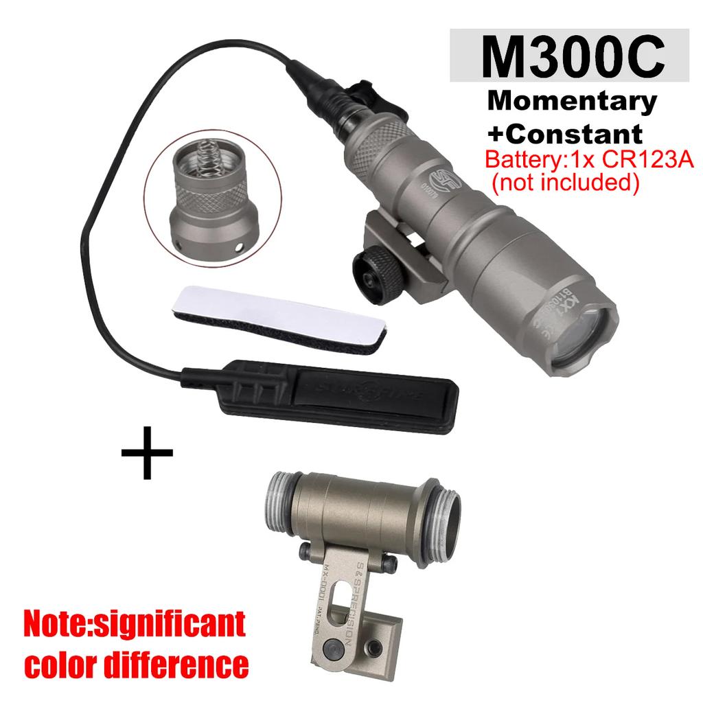 SureFire M300 M300B M300C M300V Light Series ARC Helmet Mount MICH2000 Fast Helmet Side Guide Rail For Helmet Flashlight Mount2