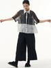 Xitao False Two Pieces Light Thin Ventilate Women Shirt Personality Patchwork Casual Fashion Single Breasted Shirt LYD1875
