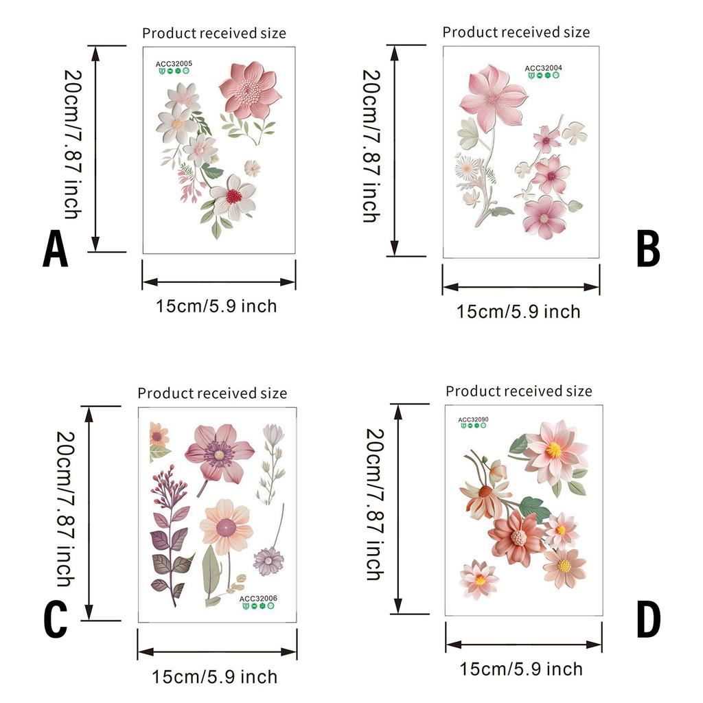 Элегантный цветок выключатель света наклейка водонепроницаемая наклейка для гостиной спальни ванной комнаты красивые цветы украшение дома