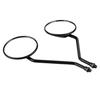 1 Pair 10MM Thread Universal Motorcycle Black Rounded Side Back Rear View Mirror