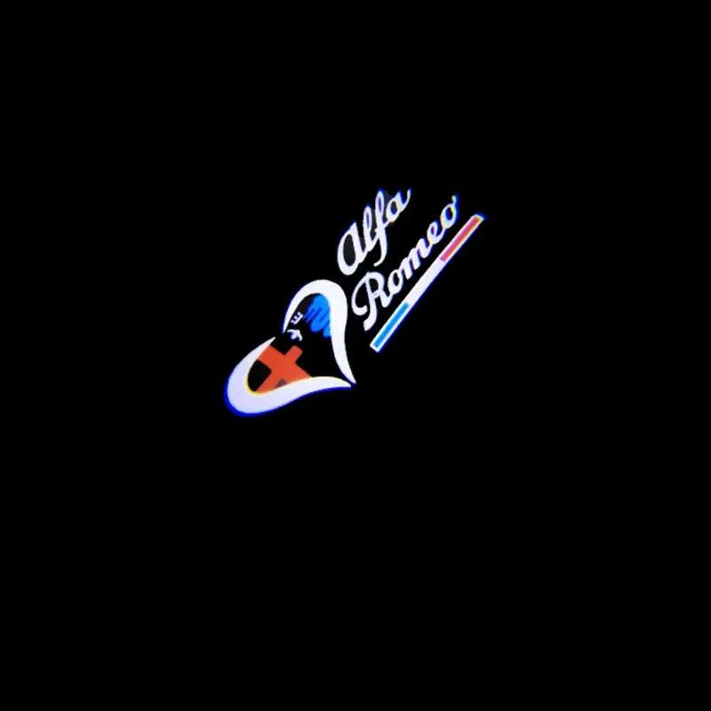 For Alfa Romeo 159 LED Car Door Welcome Light Logo Projector for Alfa Romeo 147 156 Giulietta Giulia Mito Stelvio Brera Spider