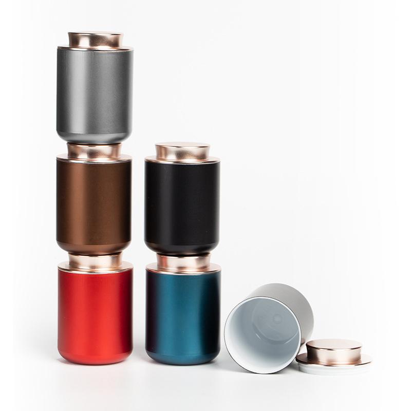 Portable Mini Tea Tin Can Creative Sealed Tea Storage Jar Empty Metal Container for Home Kitchen