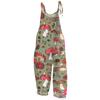Женский модный милый маленький свежий винтажный повседневный комбинезон на бретельках с принтом