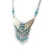 Les Trésors De Lily [N4092] - Silver Turquoise 'Navajos' Necklace