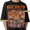 СОСЕД HELLO Neighbor Футболка, Персонализированная футболка Теодора Петерсона, Винтажная поддельная футболка Теодора Мастерса Петерсона, Подарок для фанатов Hello Neighbor
