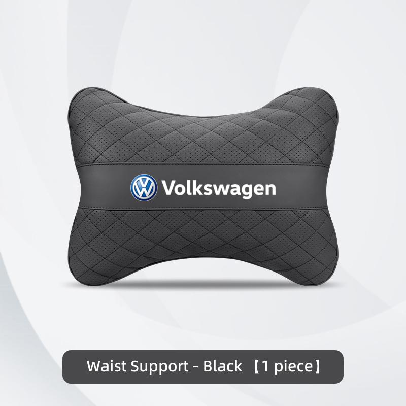 OBTLU1 Car Seat Head Support Cushion Lumbar Pillow Accessories Tire Valve For VW GTI Golf Polo Passat Tiguan T-ROC Jetta Arteon ID.3 CC