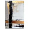 Canvas print, Abstraction with gold accents