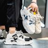 Новые модные мужские кроссовки Four Seasons с толстой подошвой для студентов и мальчиков, трендовые кроссовки с мягкой подошвой, дышащие, повседневные кроссовки для бега