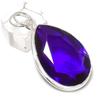 Amethyst Gemstone 925 Sterling Silver Jewelry Pendant 1.89"