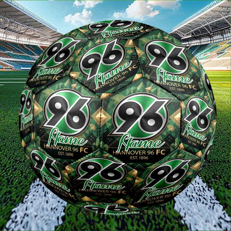 Custom Name Personalized Hannover 96 Football Print Size 5 Soccer Ball Training & Match Football, for Team, Kicking, Gift for Football Enthusiasts