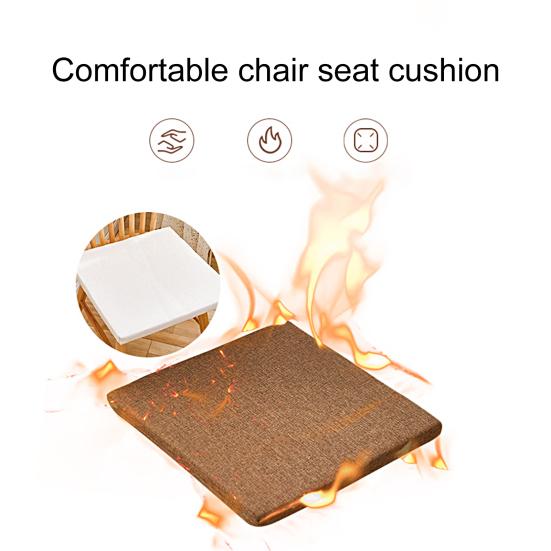 Подушка на стул с завязками Фиксированная Дышащая Хлопково-льняная Гостиная Удобное Сиденье Ягодицы