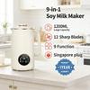 1.2L 9-in-1 Soybean Milk Machine with 18-Hour Preset for Homemade Plant and Nut Milks