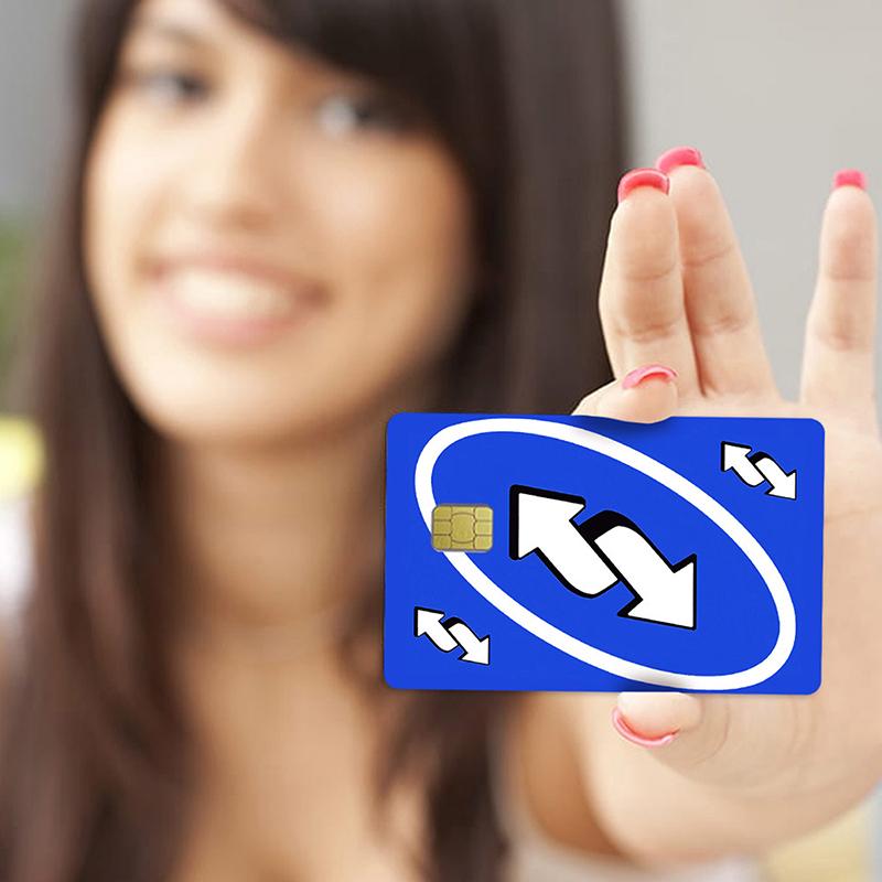 Новые забавные слова аниме ПВХ молодая кредитная карта дебетовая карта наклейка пленка чехол передняя лента для маленького большого чипа без чипа