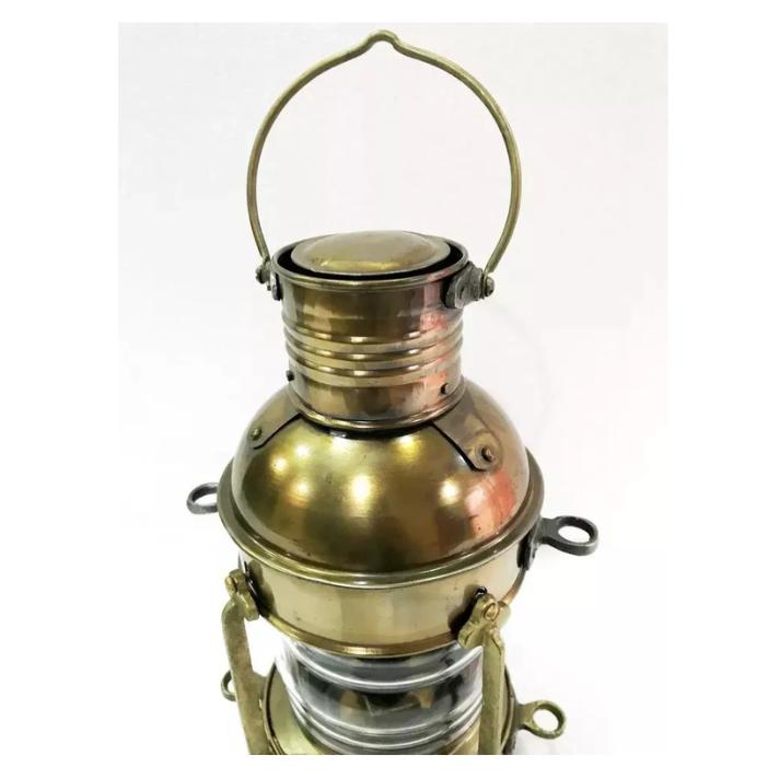 Латунный морской электрический фонарь для корабля, антикварный морской винтажный декор для лодки