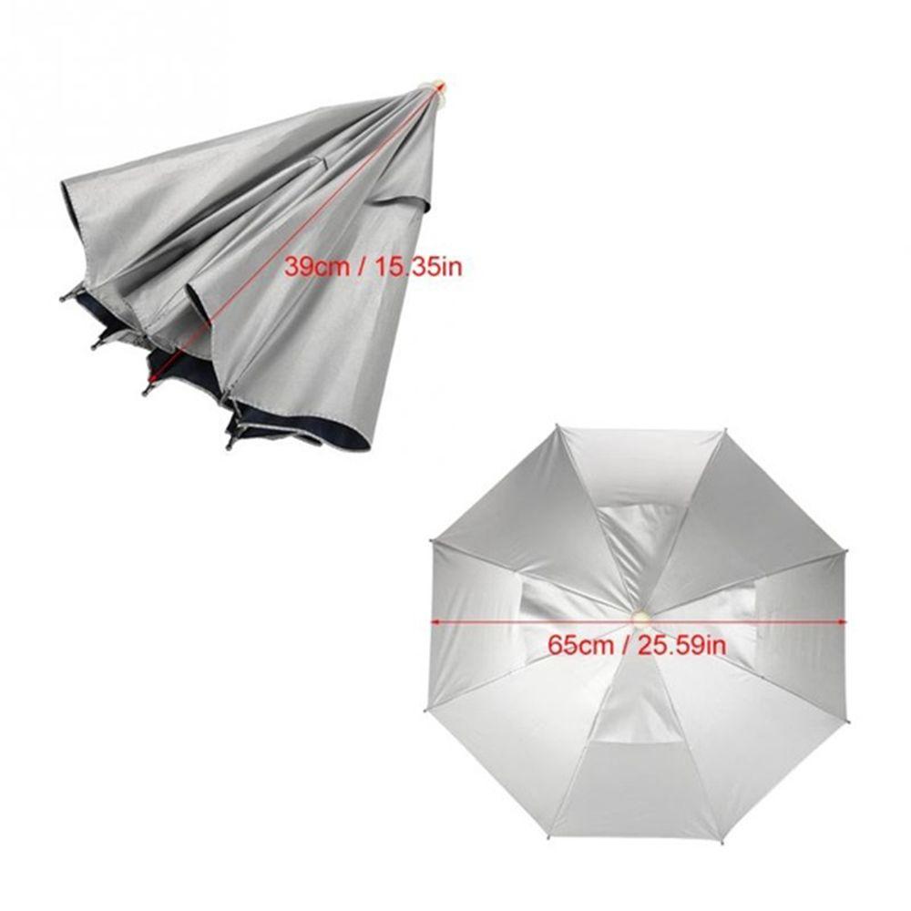 Portable Foldable UV Protection Handsfree Waterproof Umbrellas Fishing Caps Sun Hat Umbrella Cap