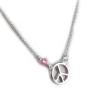 Les Trésors De Lily [K9647] - Silver Necklace 'Peace' Silver Pink