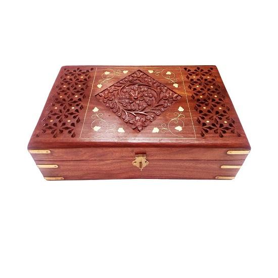 Jewelry Box for Women 25.4cm Handmade Decorative Cases Set Storage  Boxes