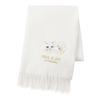 PAUL JOE ACCESSOIRES Logo Cat Patch Scarf with Brand Package [Moonbat] & (48142)