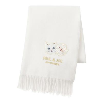 PAUL JOE ACCESSOIRES Шарф с нашивкой в виде кошки с логотипом и фирменной упаковкой [Moonbat] & (48142)