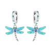 Orstarry Серьги-подвески из стерлингового серебра 925 пробы с градиентом в виде стрекозы Оригинальные украшения Серьги-подвески Украшения Вечеринка Подарок на годовщину