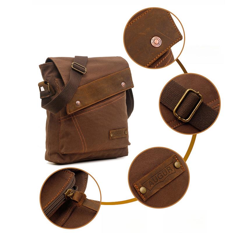 Холщовая сумка Винтажная сумка-мессенджер Бренд Деловая Повседневная Дорожная сумка-портфель Одноплечевая сумка Унисекс Сумка через плечо Мужская