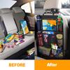Car Seat Organizer Multi-functional Oxford Fabric Car Back Multi Pocket Storage Bag with Tablet Holder Protector for Kids