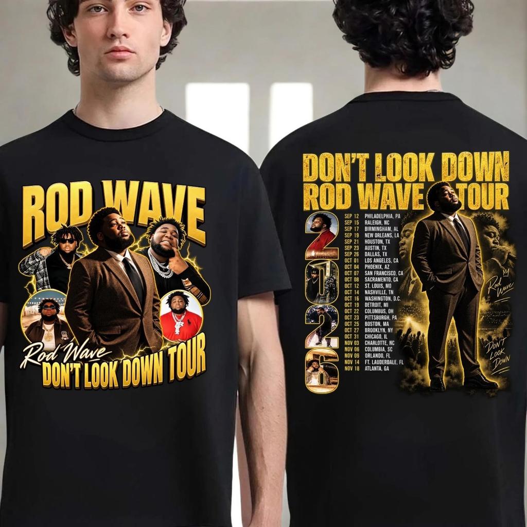 Rod Wave Don't Look Down Tour 2026, Tour Dates Concert Unisex T-Shirt S-5XL