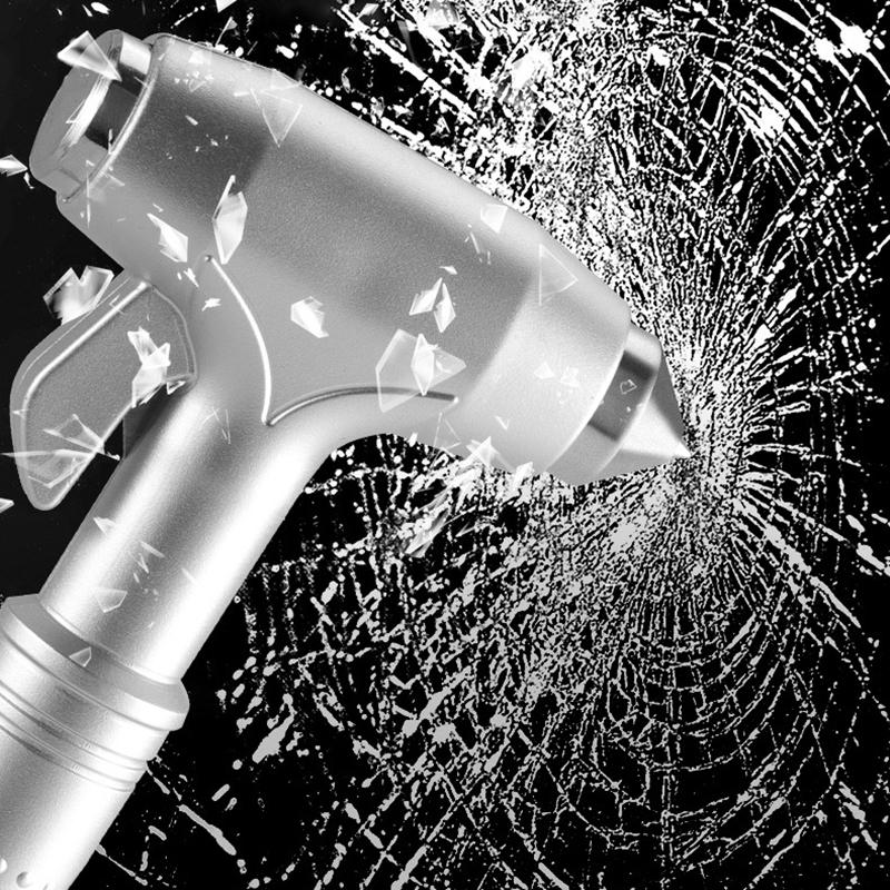 Multi-Functional Car Safety Hammer Metal Auto Emergency Window Breaker Seatbelt Cutter Life-Saving Escape Rescue Safety Hammer